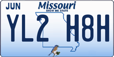 MO license plate YL2H8H