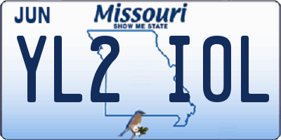 MO license plate YL2I0L