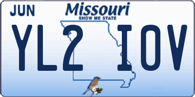MO license plate YL2I0V