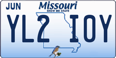 MO license plate YL2I0Y