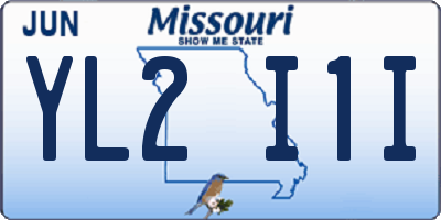 MO license plate YL2I1I