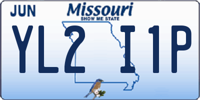 MO license plate YL2I1P