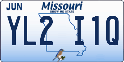 MO license plate YL2I1Q