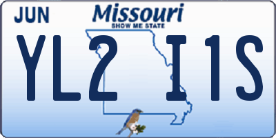 MO license plate YL2I1S