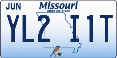 MO license plate YL2I1T