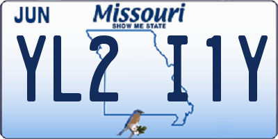 MO license plate YL2I1Y