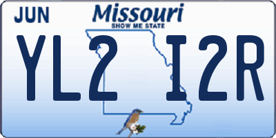 MO license plate YL2I2R