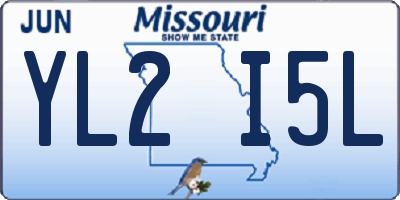 MO license plate YL2I5L
