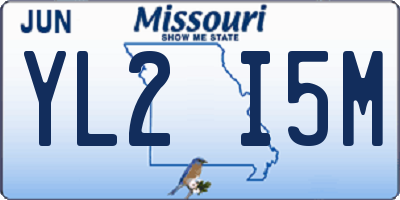 MO license plate YL2I5M
