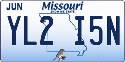 MO license plate YL2I5N