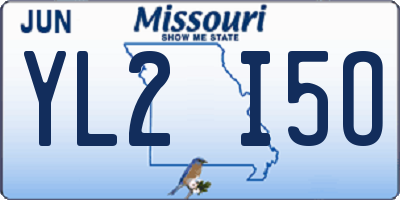 MO license plate YL2I5O
