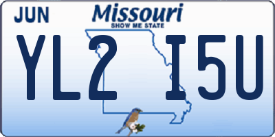 MO license plate YL2I5U
