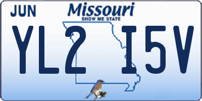 MO license plate YL2I5V