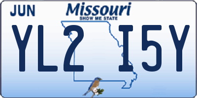 MO license plate YL2I5Y