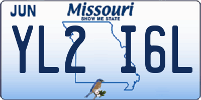 MO license plate YL2I6L