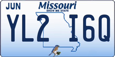 MO license plate YL2I6Q