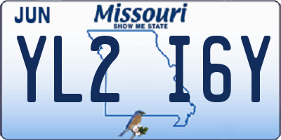 MO license plate YL2I6Y