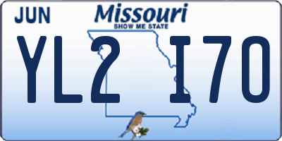 MO license plate YL2I7O