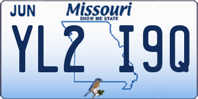 MO license plate YL2I9Q