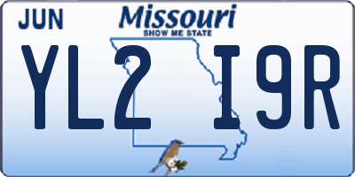 MO license plate YL2I9R
