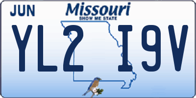 MO license plate YL2I9V