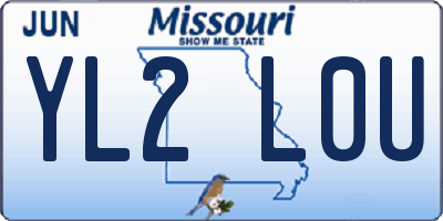 MO license plate YL2L0U