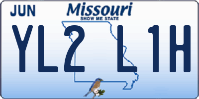 MO license plate YL2L1H