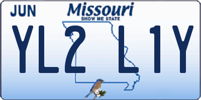 MO license plate YL2L1Y