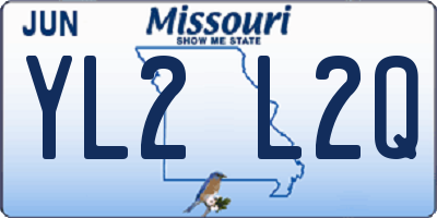 MO license plate YL2L2Q