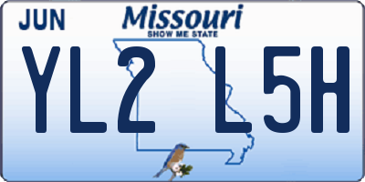 MO license plate YL2L5H