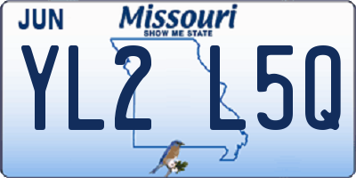MO license plate YL2L5Q