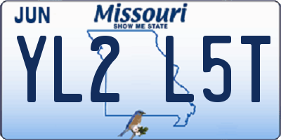 MO license plate YL2L5T