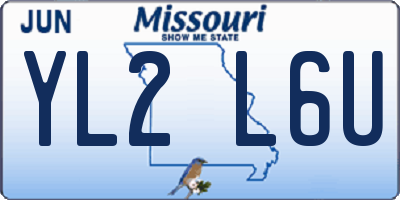 MO license plate YL2L6U