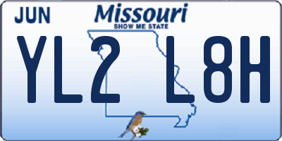 MO license plate YL2L8H
