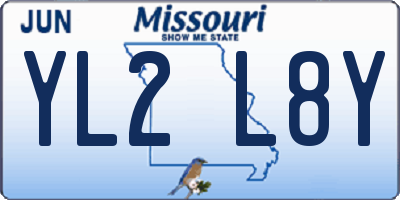 MO license plate YL2L8Y