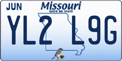MO license plate YL2L9G