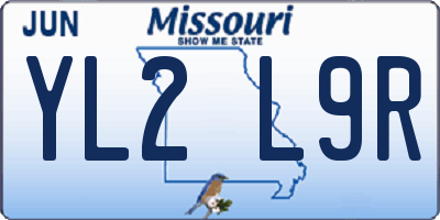 MO license plate YL2L9R