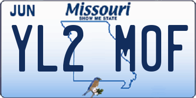 MO license plate YL2M0F