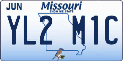 MO license plate YL2M1C
