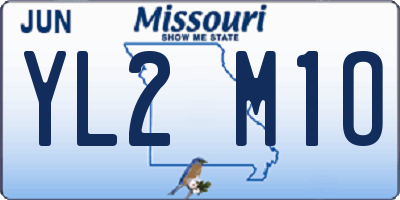 MO license plate YL2M1O