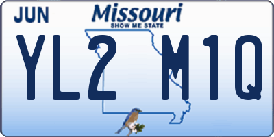 MO license plate YL2M1Q