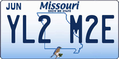 MO license plate YL2M2E