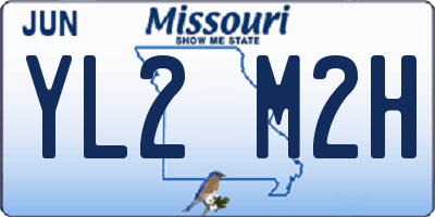 MO license plate YL2M2H