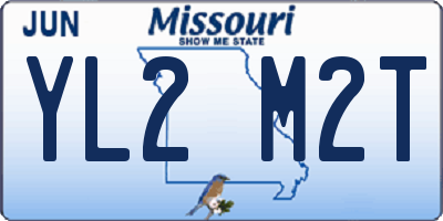 MO license plate YL2M2T
