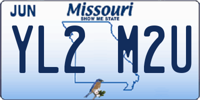 MO license plate YL2M2U