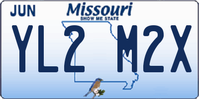 MO license plate YL2M2X