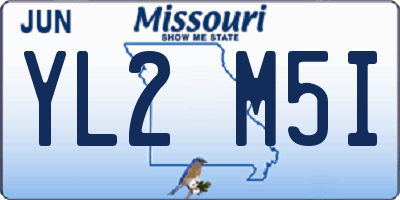 MO license plate YL2M5I