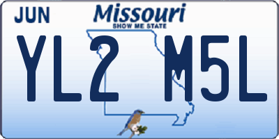 MO license plate YL2M5L