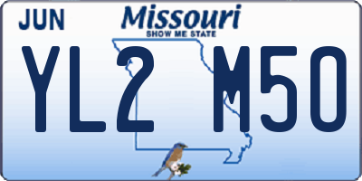 MO license plate YL2M5O