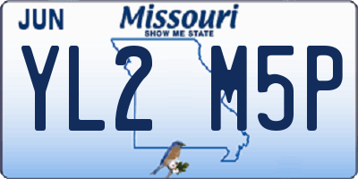 MO license plate YL2M5P